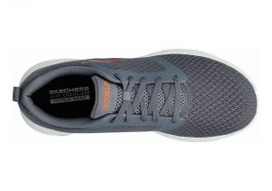 Skechers GOrun 600 - Grey Charcoal Textile Orange Trim Ccor (213)