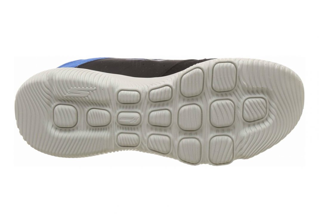 Skechers GOrun Focus - Athos - Black Black Textile Blue Trim Bkbl (977)