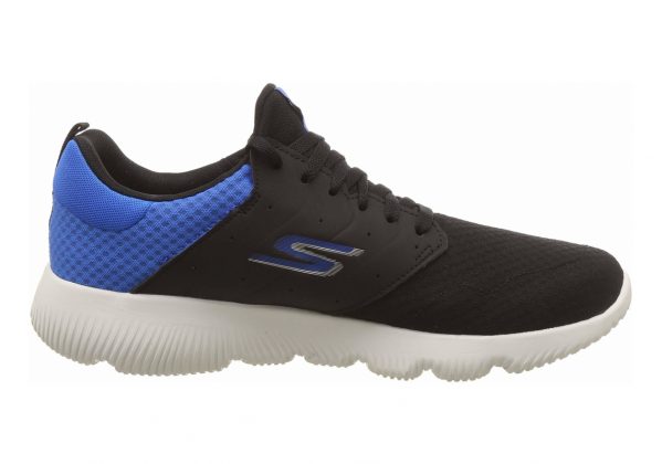 Skechers GOrun Focus - Athos - Black Black Textile Blue Trim Bkbl (977)