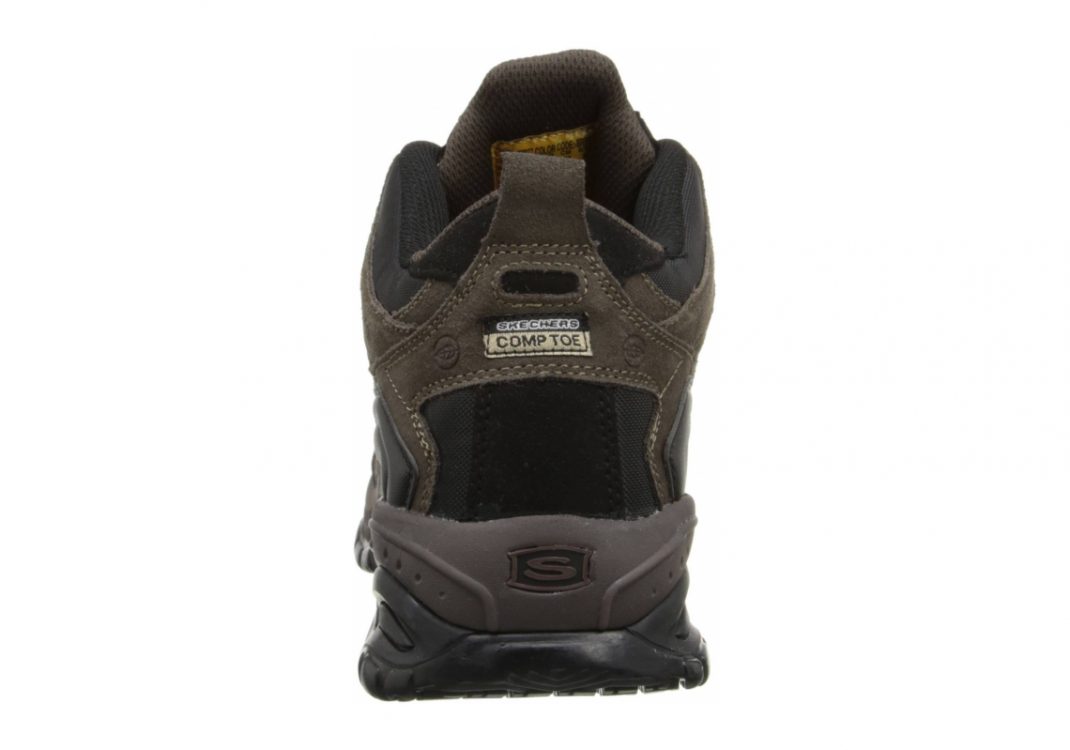 Skechers Work Relaxed Fit: Soft Stride - Canopy Comp Toe - Brown Black (203)