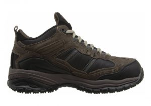 Skechers Work Relaxed Fit: Soft Stride - Canopy Comp Toe - Brown Black (203)