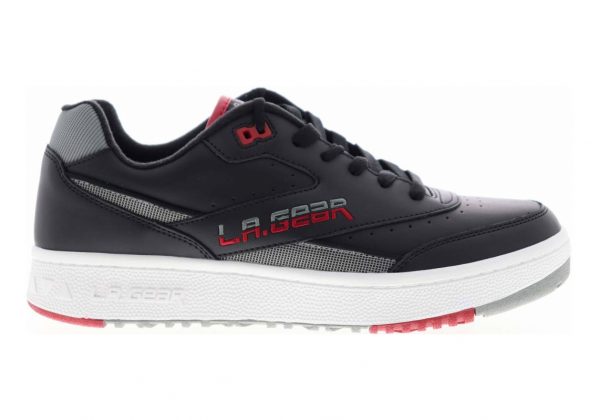 Skechers L.A. Gear - Hot Shots Low - Black/Grey/Red (BLAG)