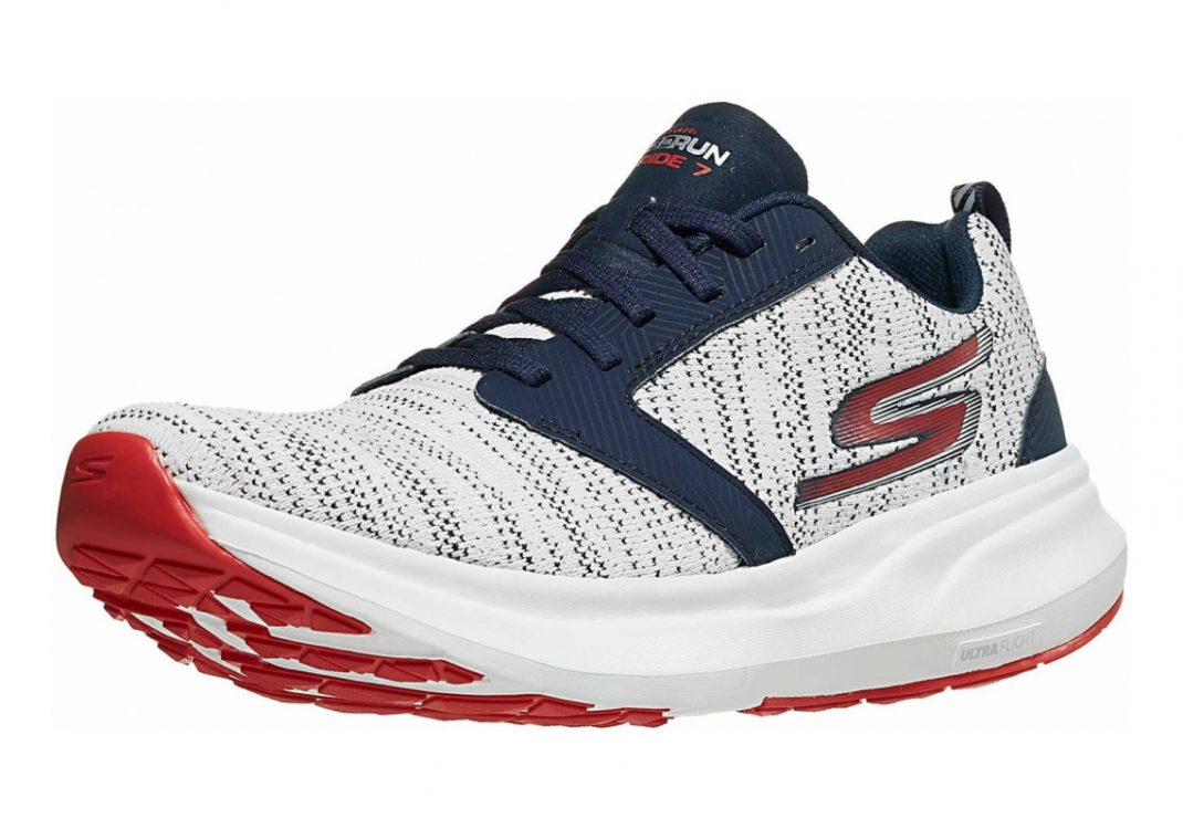 Skechers GOrun Ride 7 - White Blue Red (WBLR)