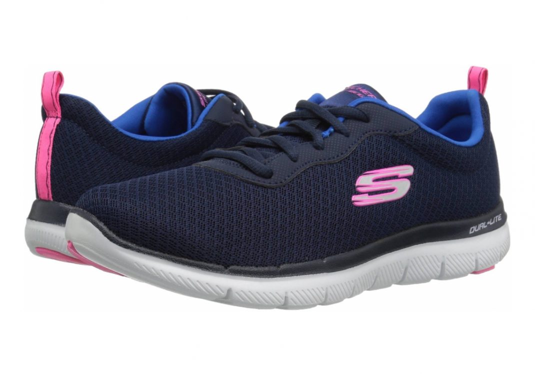 Skechers Flex Appeal 2.0 - Newsmaker - Blue Navy 12775w Nvy (417)