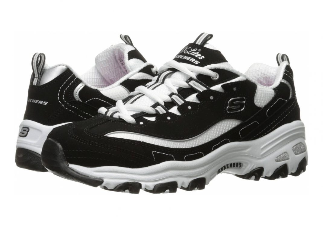 Skechers D'Lites - Biggest Fan - Black (BKW)