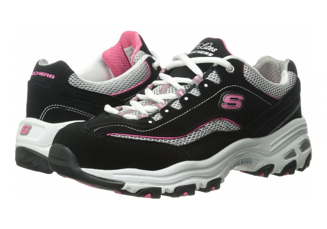 Skechers D'Lites - Life Saver - Black (BKWP)