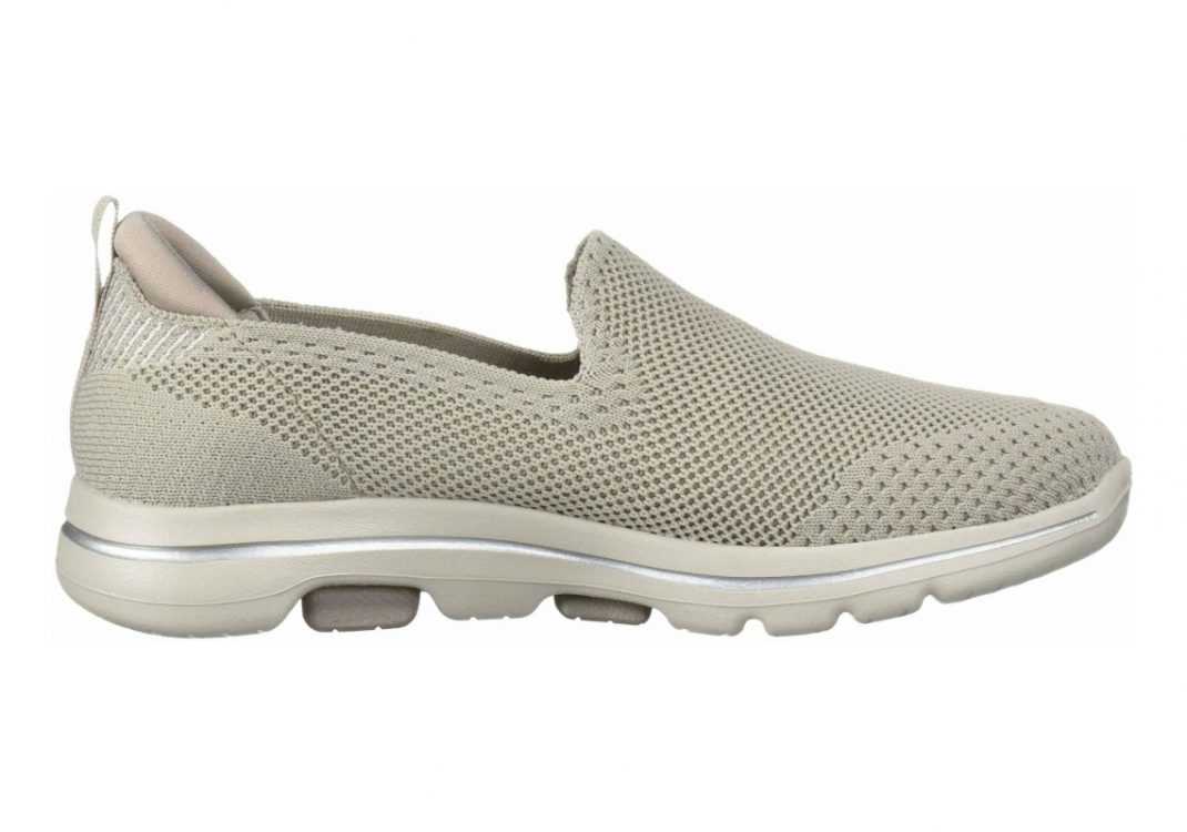 Skechers GOwalk 5 - Prized - Beige Taupe Textile Trim Tpe (578)