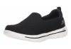 Skechers GOwalk Evolution Ultra - Reach - Black Black Textile White Trim Bkw (011)