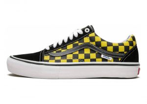 Vans Checkerboard Old Skool Pro - Black/Aspen Gold (VN0A45JCVG21)