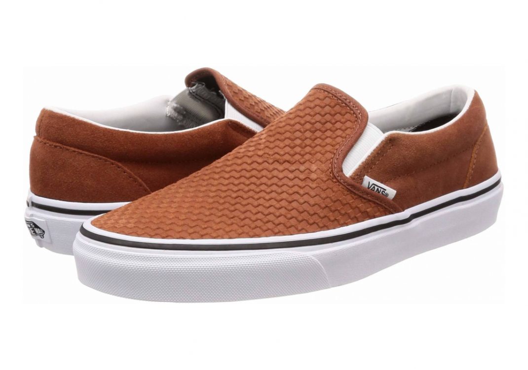 Vans Embossed Suede Slip-On - Brown (VN0A38F7U7G)