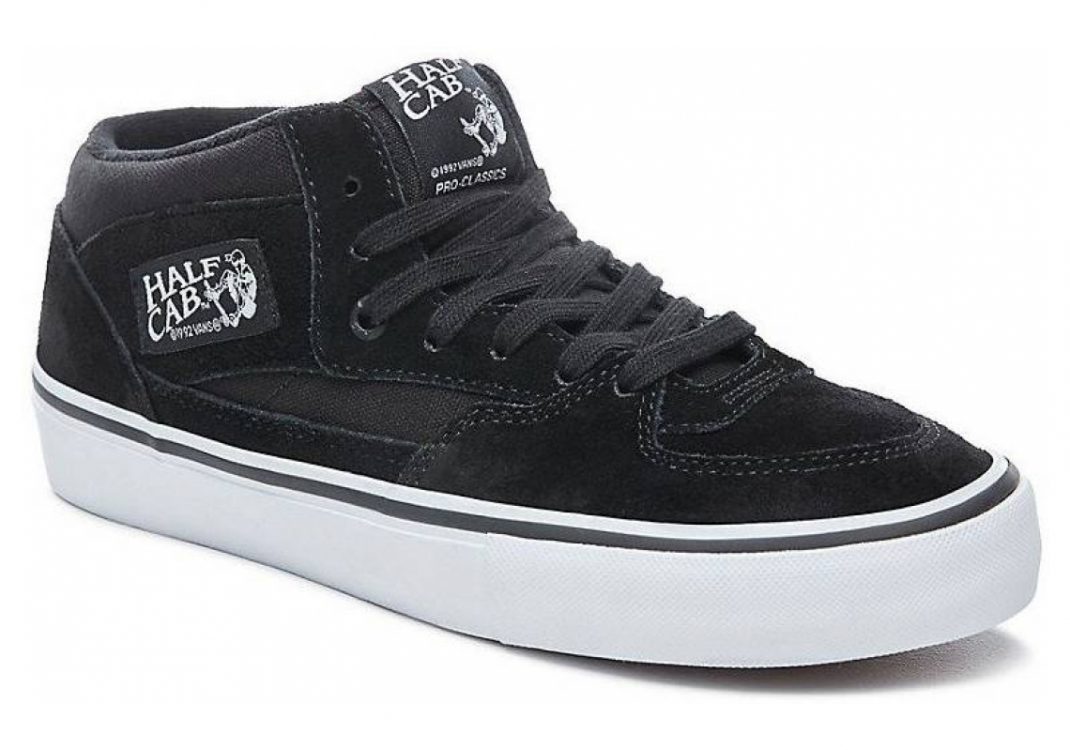 Vans Half Cab Pro - Black Black White (VN0A38CPB8C)