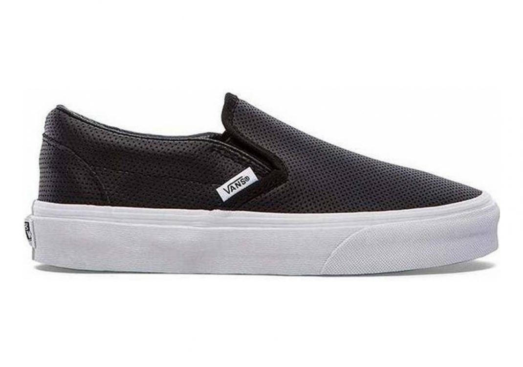 Slip on noir cuir online