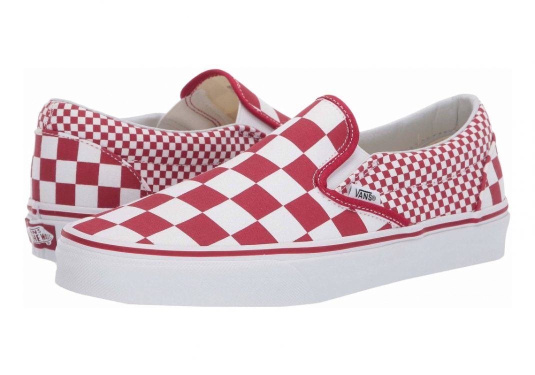 Vans Mix Checker Slip-On - Red (VA8FVK5)