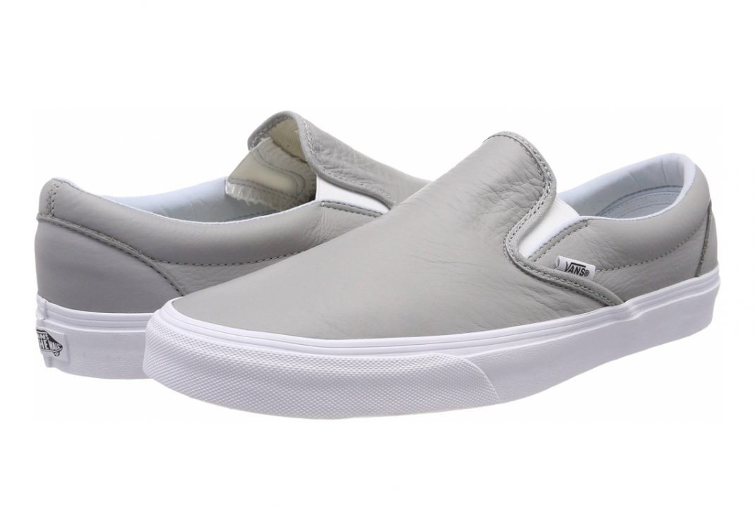 Vans Leather Slip-On - Oxford Drizzle (VA38F7QD5)