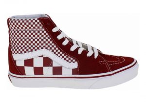 Vans Mix Checker SK8-Hi - Chili Pepper/True White (VN0A38GEVK5)