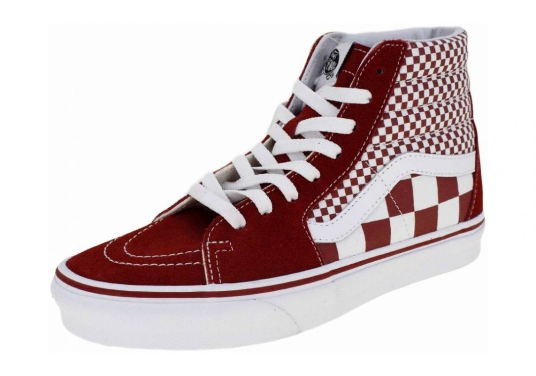 Vans Mix Checker SK8-Hi - Chili Pepper/True White (VN0A38GEVK5)