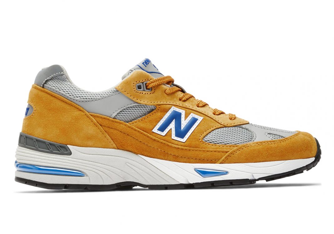 New Balance 991 Yellow Blue