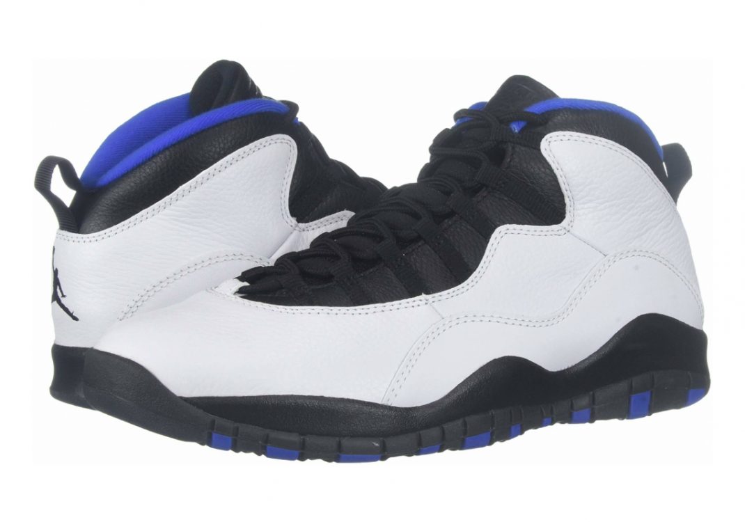 Air Jordan 10 Retro - Multicoloured White Black Royal Blue Metallic Silver 108 (310805108)