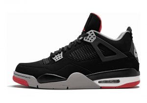 Air Jordan 4 Retro - Black, Cement Grey-summit White-fire Red (308497089)