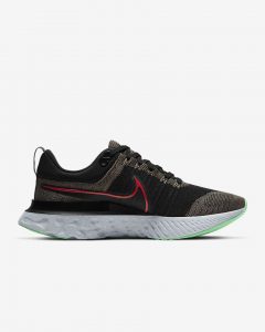 Nike React Infinity Run Flyknit 2 Ridge/Black/ Green Glow/Chili
