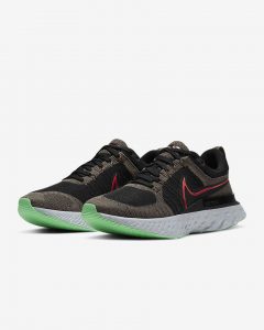 Nike React Infinity Run Flyknit 2 Ridge/Black/ Green Glow/Chili
