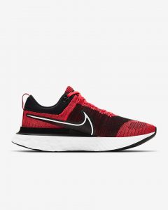 Nike React Infinity Run Flyknit 2 Bright Crimson/Black/Dark Smoke Gray/White