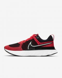 Nike React Infinity Run Flyknit 2 Bright Crimson/Black/Dark Smoke Gray/White