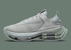 Nike Zoom Double-Stacked Grey Fog/White/Hyper Crimson