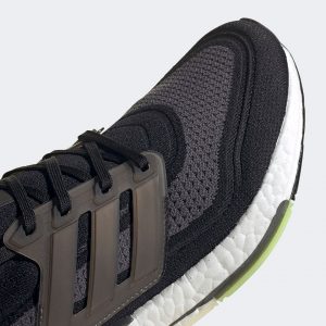 Adidas Ultraboost 21 Core Black/Silver Metallic/Solar Yellow