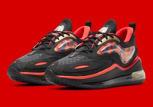 Nike Air Max Zephyr Black/Bright Crimson-Pepper Red-Metallic Gold