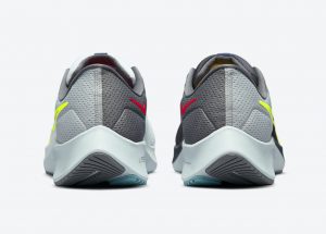 Nike Air Zoom Pegasus 38 Dark Smoke Grey/White-Flash Crimson/Volt