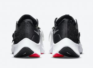 Nike Air Zoom Pegasus 38 Dark White/Black-Flash Crimson-Metallic Silver