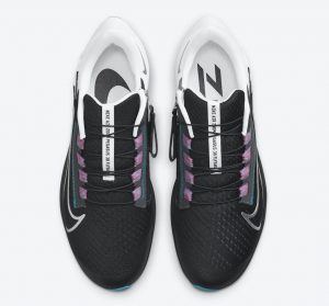 Nike Air Zoom Pegasus 38 Black/White-Chlorine Blue-Metallic Silver