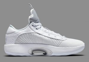 Air Jordan 35 White/White-Metallic Silver