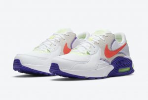 Nike Air Max Excee White-Indigo Burst-Volt-Bright Crimson