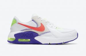 Nike Air Max Excee White-Indigo Burst-Volt-Bright Crimson