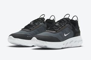 Nike React Live Black/Dark Smoke Grey-White