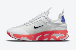 Nike React Live White/Bright Crimson-White-Racer Blue