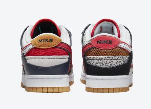 Nike Dunk Scrap Black/Neutral Grey-University Red-White