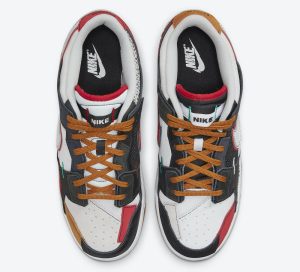 Nike Dunk Scrap Black/Neutral Grey-University Red-White