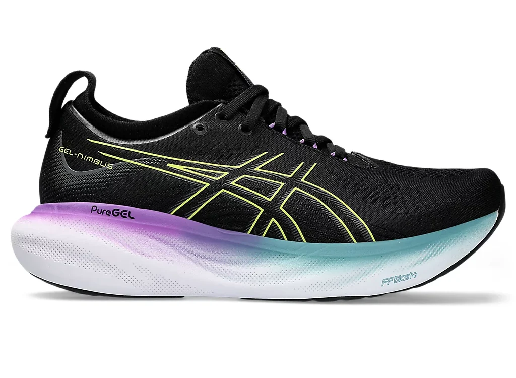 ASICS Gel Nimbus 25 Black/Luminous Yellow
