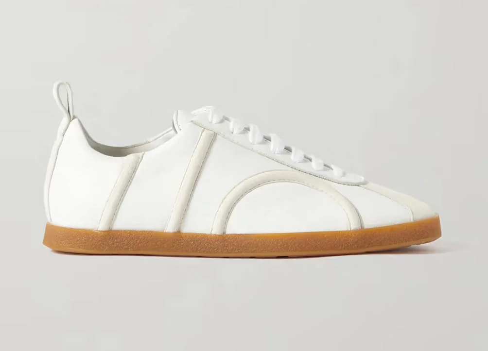 Toteme Leather and Suede Sneakers
