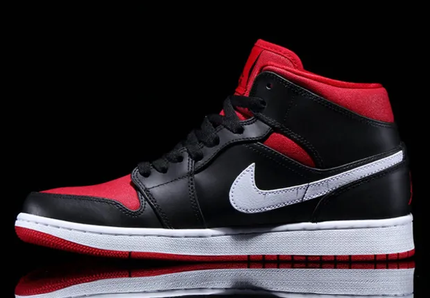 Air Jordan 1 Mid Black/Gym/Red/White